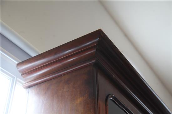 A Victorian oak library bookcase, W.8ft 2in. D.1ft 9in. H.7ft 3.5in.